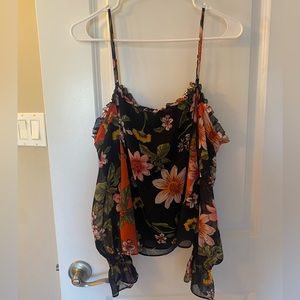 Guess Cold Shoulder Blouse- small